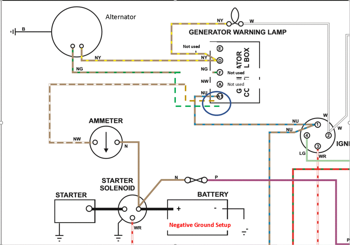 One Wire Alternator Wiring Diagram
