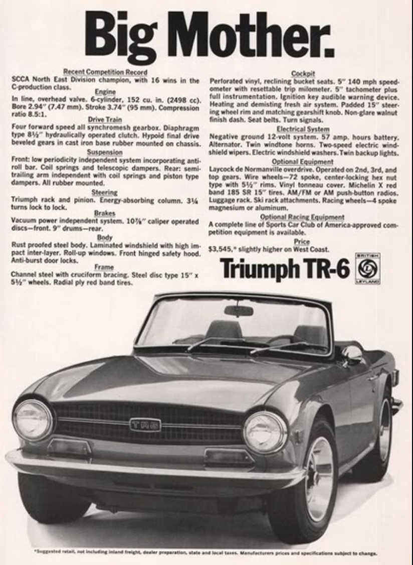 Triumph TR4 Dashboard Satin Walnut 