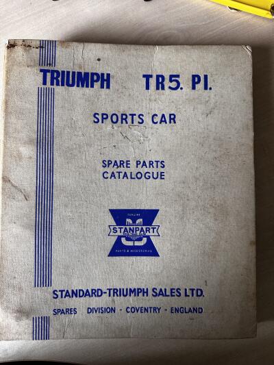 Standard Triumph TR5pi parts catalogue
