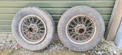 TR2 48 spoke wire wheels