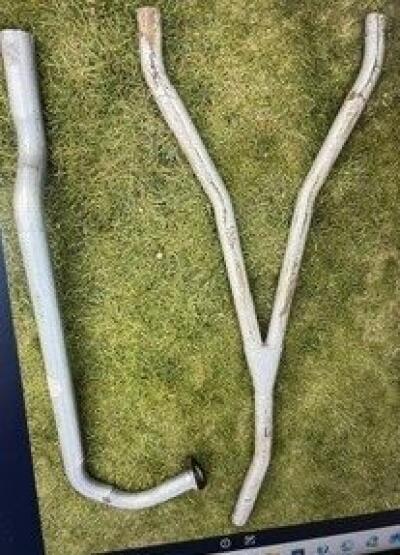 Triumph TR4 TR4A Exhaust Pipes Unused
