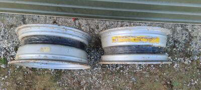 6J 70 spoke wire wheels X 2