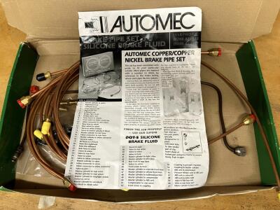 Brake Pipe Set For TR6 with Metric Calipers