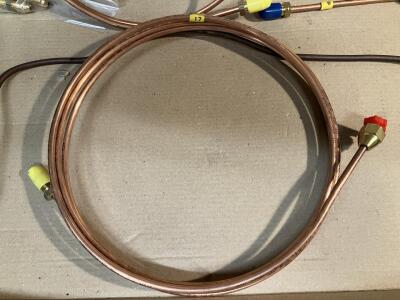 Brake Pipe Set For TR6 with Metric Calipers