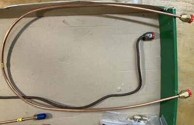 Brake Pipe Set For TR6 with Metric Calipers
