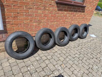 Five Michelin XAS Tyres