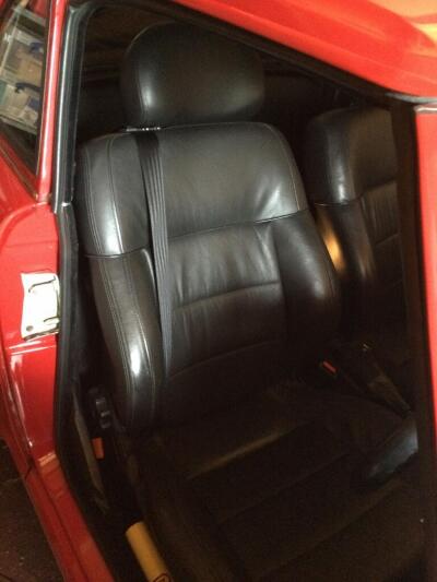 Leather seats