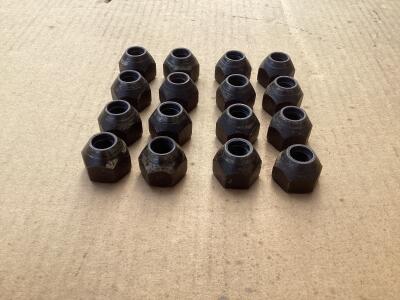 TR2/3/4    …   SET OF 16 ORIGINAL FACTORY WHEEL NUTS … GOOD CONDITION … FREE UK CARRIAGE