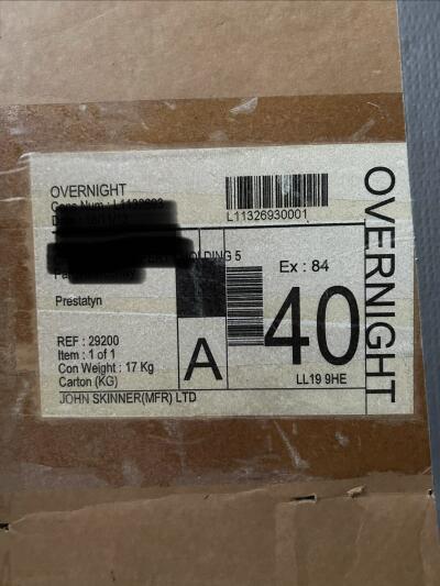 TR4A pair of black with white piping leather seat covers with foam & backboards