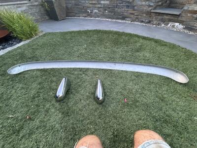 TR4A/5 front bumper with overriders