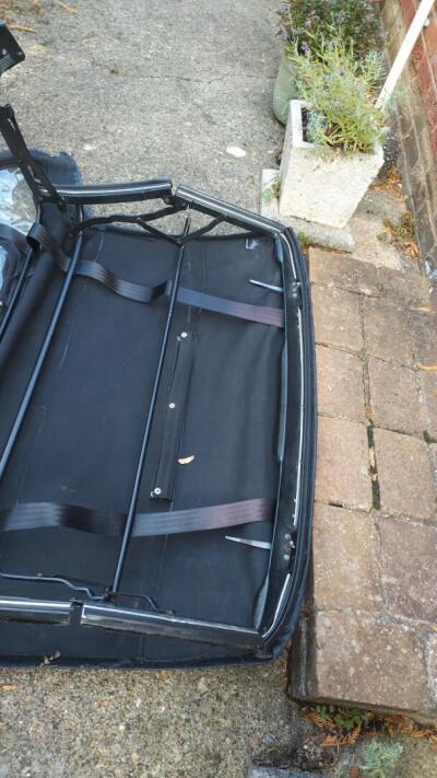 TR5/6 hood with very good frame