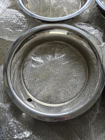 TR6 16" SS wheel embellishers
