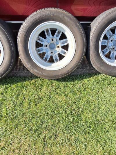 TR6 Minilite style alloy wheels