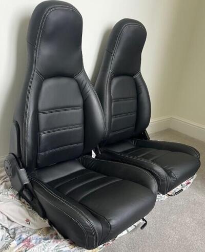 Triumph TR4A, TR5, TR6 seat conversion to Mazda MX5 Full Leather Seats