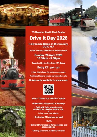 TR Register South East Region Drive It Day 2026 organised by the Goodwood TR Group