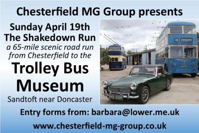 Run to the Trolley Bus Museum, nr Doncaster (with Chesterfield MG Group)