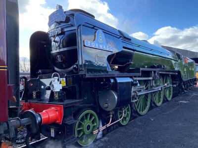 LVG on the Footplate of The Flying Scotsman
