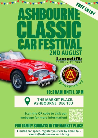 Derbyshire Dales at Ashbourne Classic Car Festival