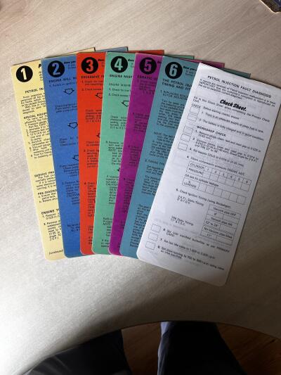 Triumph PI Workshop Training Cards