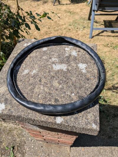 Leather Steering Wheel Cover
