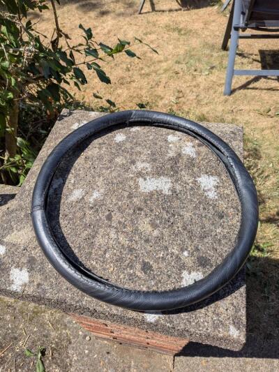 Leather Steering Wheel Cover