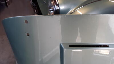 Original steel TR3a bonnet