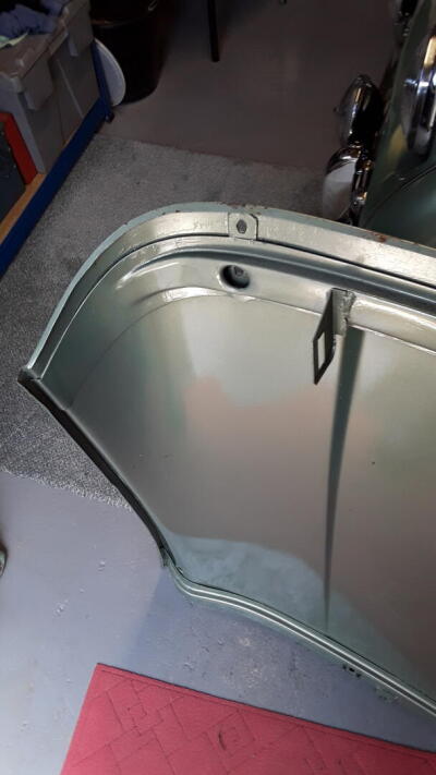 Original steel TR3a bonnet