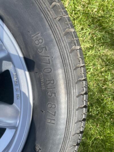 Triumph TR4 and TR4A  Minilite Style Alloy Wheels Set Of 4 With Conway Tyres