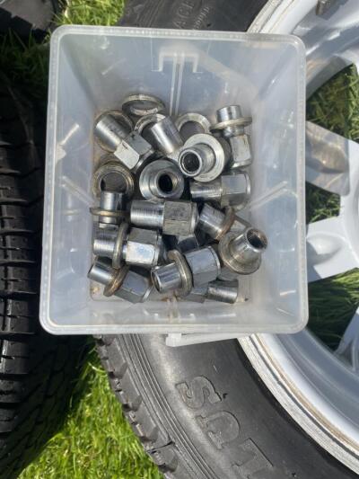 Triumph TR4 and TR4A  Minilite Style Alloy Wheels Set Of 4 With Conway Tyres