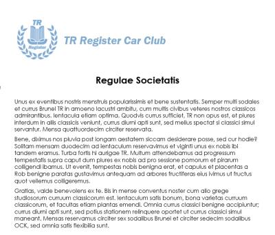 Club Policies & Local Group Guidelines