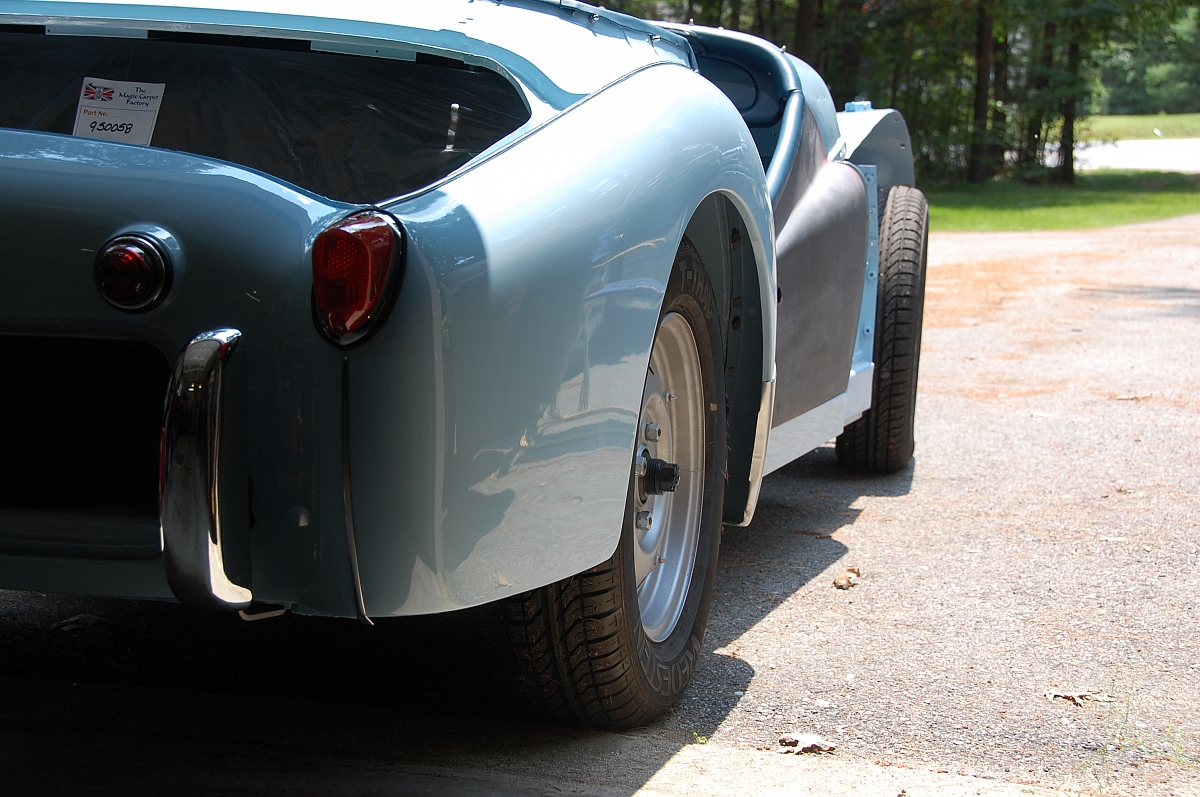 Tr3 Rear Panel 1960 TR3a Restoration - Outer body panels starting with the right rear ...