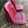 TR6 Seats, Original 1970 CP Car, recovered in red vinyl