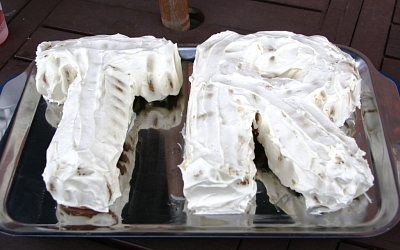 Caroline's TR-iumphant cake