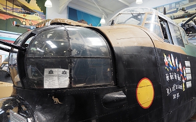 Lancaster fuselage in the museum