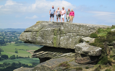 On Curbar Edge - Millstone Grit Country