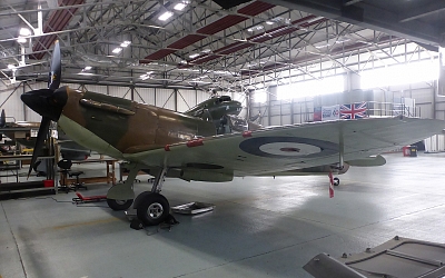 Original Battle of Britain Spitfire complete with bullet holes!