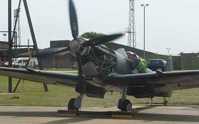 Spitfire Mk XV1 engine test