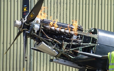 Fire up the Spitfire Mk XV1!. Photo by Bernard Philips