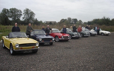26/10/2014 Autumn Run to The Ostrich, Castle Acre #Seven cars turned up for Robin and Rosie's Autumn Leaves Run. The weather was a little cool but it remained dry for the run. The route took us down country lanes which showed off the autumn colours and we