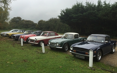 18/October/2015 - Run to Mill House, Saxted Green. Seven cars made the 40 mile run taking in the autumn colours and finishing at the Mill House in Saxted Green for Sunday lunch.