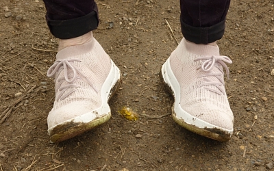 Sian's ex-white shoes!