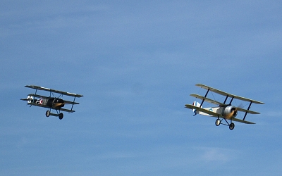 Dog fight over the former Oxfordshire RFC airfield