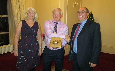 Andy and Jill West collect the Group Leader's Award