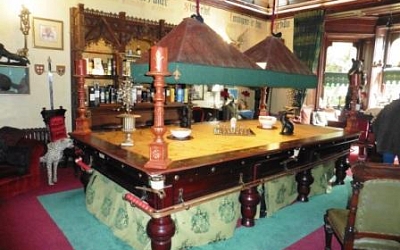 A very expensive snooker table