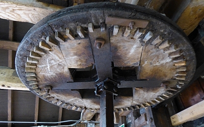 Amazing old wooden gearing