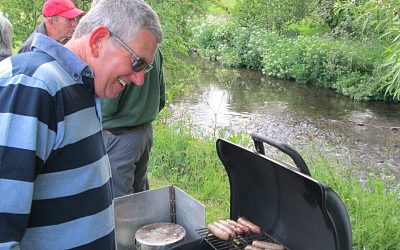 BBQ at the Clun Camping Weekend June 2015
