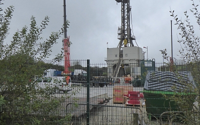 This is what we had come to see, the Czech drill rig before it was dismantled.