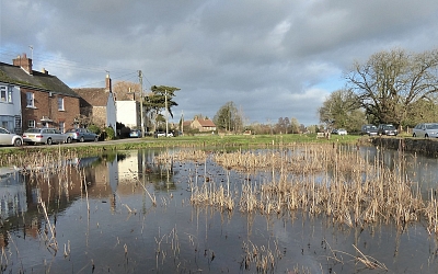 Frampton Village Green and one of its ponds