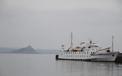 At Penzance it wasn't the best weather for a trip to St. Michael's Mount or the Scillies.