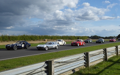 Mustering for the start of the GT and Sports Car Cup race
